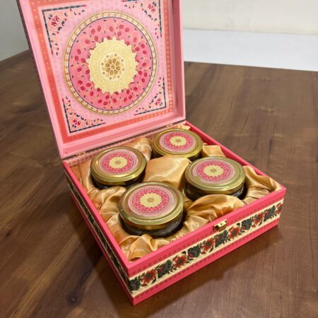 Pink Dry Fruit Gift Box