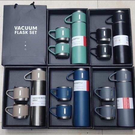 Vacuum Flask Set with Bottles and Cups