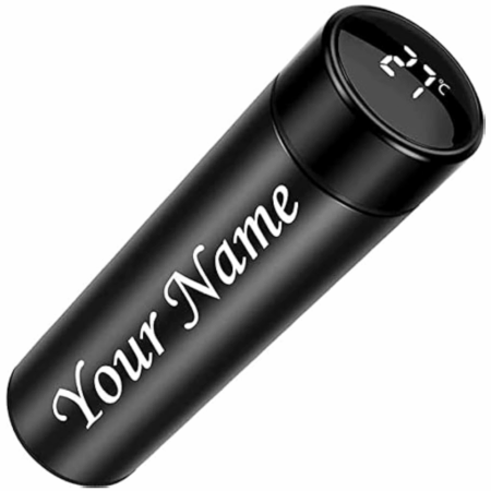 Smart Temperature Display Bottle – Black Matte Edition
